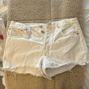 Madewell Women's White Denim Shorts
